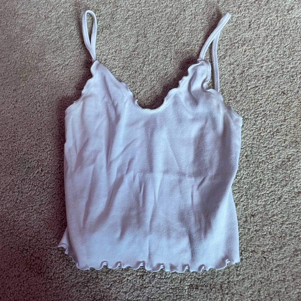 brandy melville white tank top